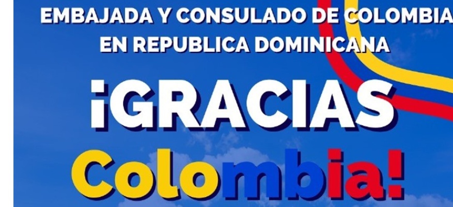 Embajada y el Consulado de Colombia en República Dominicana agradecen el apoyo de los connacionales a nuestras futbolistas