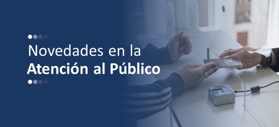 Imagen con el cambio de atención al público 