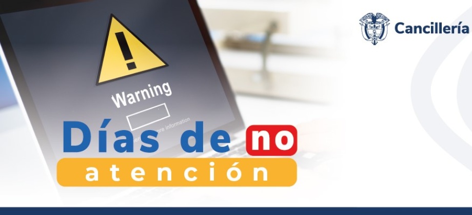 Embajada de Colombia República Dominicana y su sección consular no tendrán atención el jueves 30 de mayo de 2024