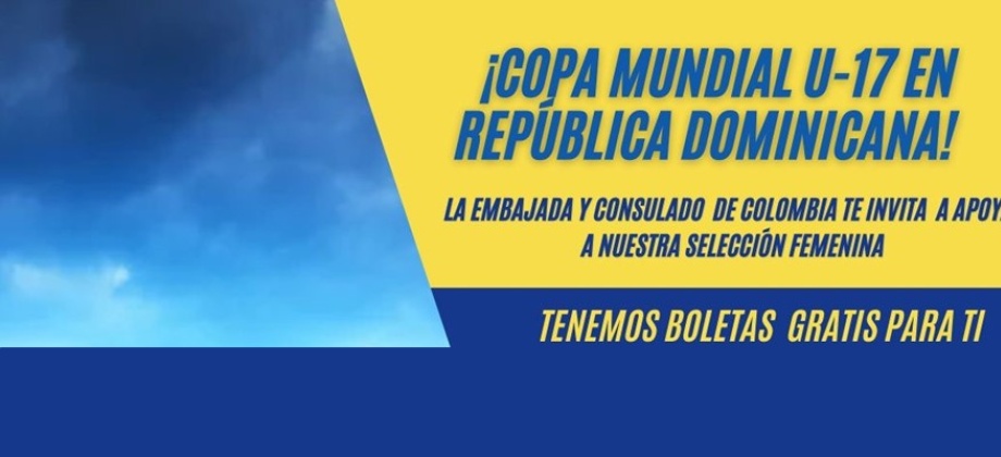 Embajada y el Consulado de Colombia regalan boletas para el partido de la selección femenina este sábado 18 de octubre de 2024