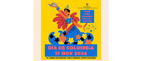 La Embajada de Colombia en República Dominicana invita al "Día de Colombia", en la Feria Ganadera de Santo Domingo, el 17 de noviembre de 2024